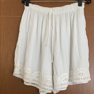 NWT White Lace Trim Aerie Shorts